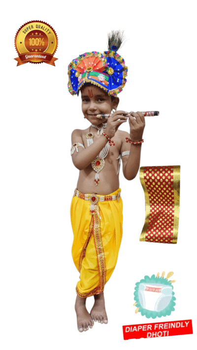 Kanha Dhoti with Royal Jewellery and Mukut