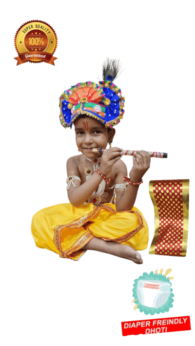 Kanha Dhoti with Royal Jewellery and Mukut