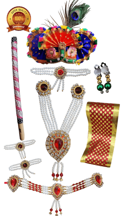 Gopal Ji with Pagdi and Royal Jewellery Set - Image 6