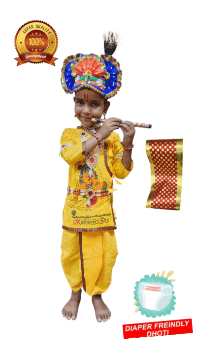 MakhanChor with Pagdi and Royal Jewellery Set