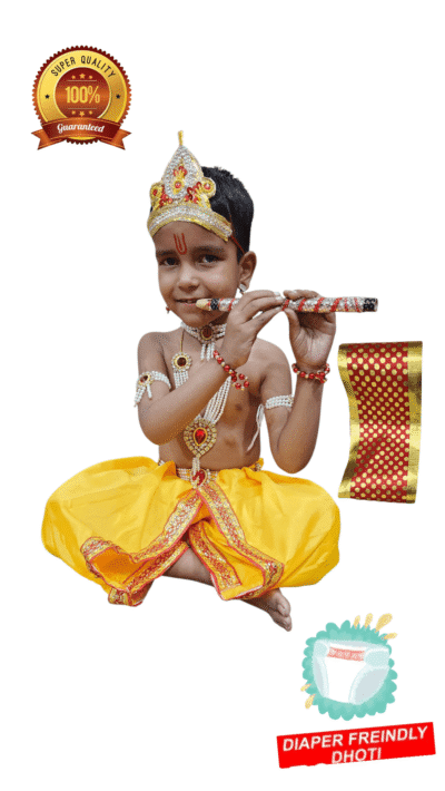 Kanha Dhoti with Royal Jewellery Set - Image 3