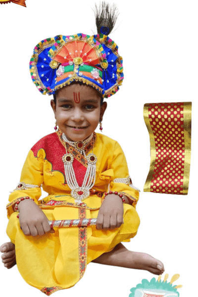 Gopal Ji with Pagdi and Royal Jewellery Set