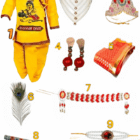 Gopal Ji with Pearl Jewellery Set