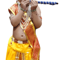 Kanha Dhoti with Pearl Jewellery Set