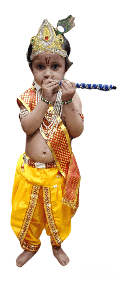 Kanha Dhoti with Pearl Jewellery Set