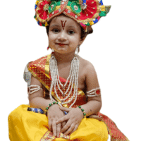 Kanha Dhoti with Pagdi and Pearl Jewellery Set