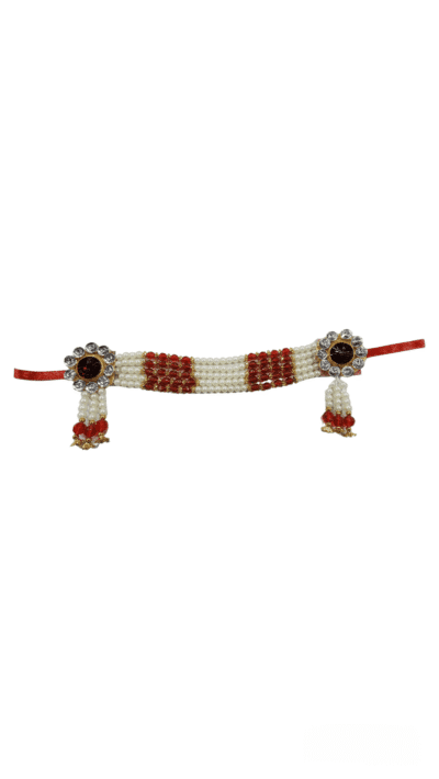 MakhanChor with Pagdi and Pearl Jewellery Set - Image 7