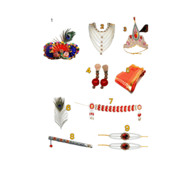 Gopal Ji with Pagdi and Pearl Jewellery Set - Image 4
