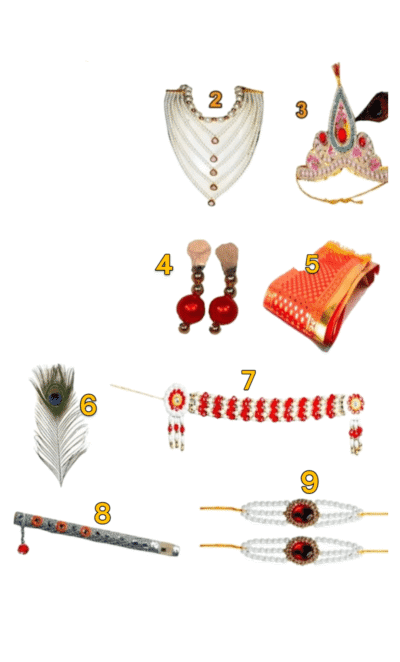 Gopal Ji with Pearl Jewellery Set - Image 3