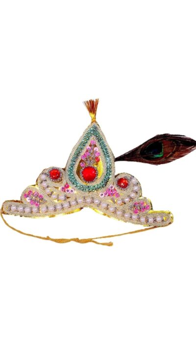 Kanha Dhoti with Pleats and Pearl Jewellery Set - Image 2