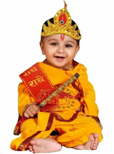 MakhanChor with Golden Jewellery Set